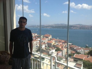 Garen Kazanc on the Zohrab's balcony
