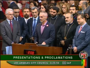 Councilmember Mitch O'Farrell addressing the Los Angeles City Council