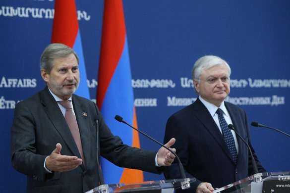 RA Minster of Foreign Affairs Edward Nalbandian and Commissioner for European Neighborhood Policy and Enlargement Johannes Hahn gave a joint press conference