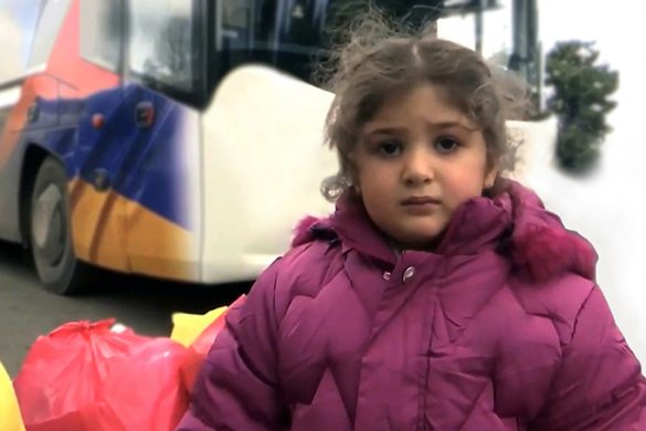 Little girl returning to Artsakh