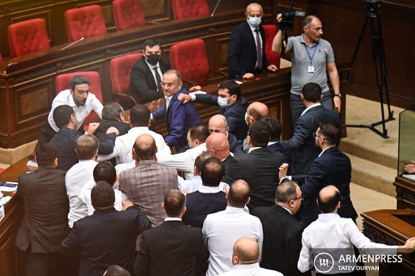 parliament-brawl