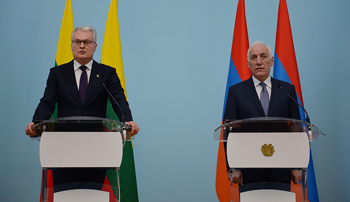 Lituania-Armenia-presidents-press conference