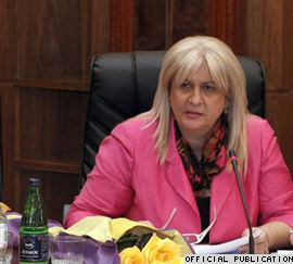 Armenia -- Lala Ghazarian, head of a department on family, women’s and children’s issues at the Ministry of Labor and Social Affairs.                        