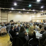 Guests gathered in the Hovnanian Armenian School Banquet Hall