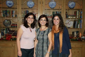 (L-R): Arda Melkonian, Doris Melkonian and Anoush Suni