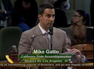 Assemblymember Mike Gatto addressing the California State Assembly during AJR 32 Assembly Floor debate. 