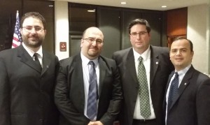 ACA Chairman Sevak Khatchadorian, along with Armen Sefyan Esq.; Glendale City Clerk Ardashes Kassakhian, and Glendale City Mayor Zareh Sinanian 