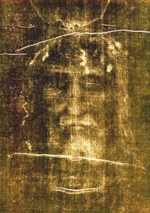 The Shroud of Turin, purported to be a burial shroud bearing an image of Christ's human face. The ancient theological question of Christ's human and divine nature was addressed during a recent meeting of the Anglican and Oriental Orthodox churches.