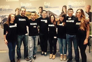 Paris: SDHP Nazarpek Youth organization members volunteering at Pan-European Phoneathon 