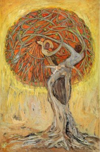 Kristin Saleri Oil Painting - tree of life