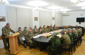 Presidents Sarkisian and Sahakian hold consultations with supreme command staff of the Defense Army