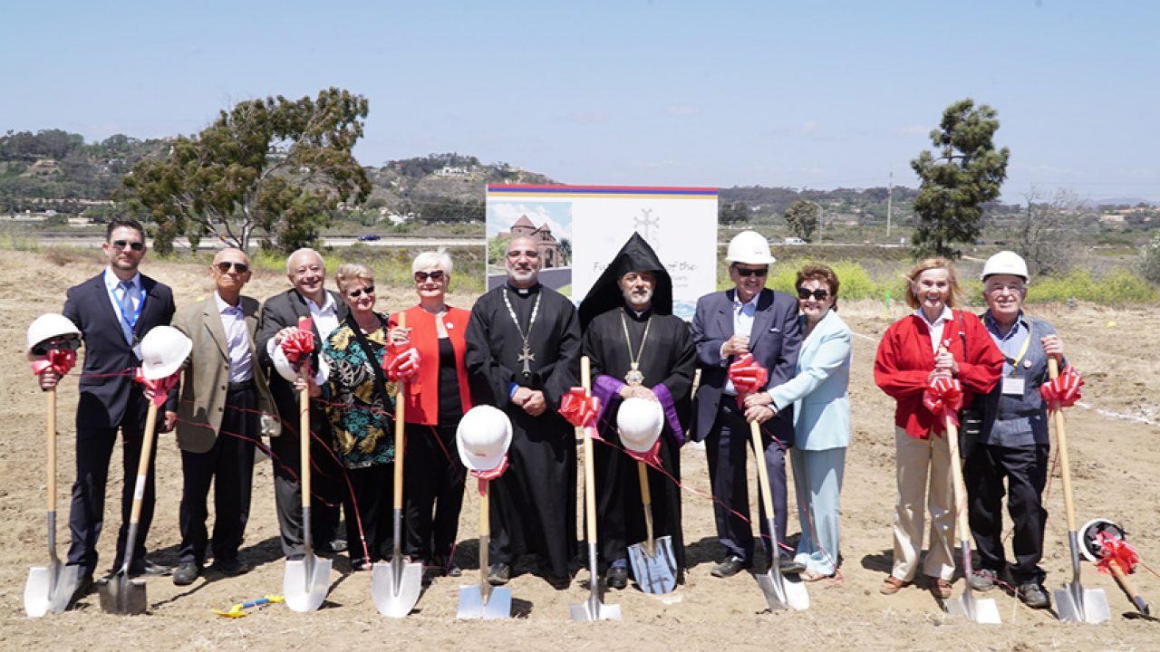 få Dokument Ringlet Groundbreaking Ceremony of New Armenian Church Campus in San Diego •  MassisPost