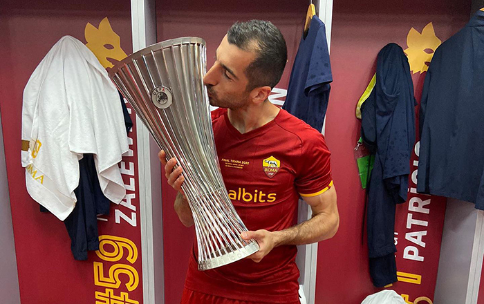 Henrikh MKHITARYAN - 2022 UEFA Conference League. Winner. - Roma (AS Roma)