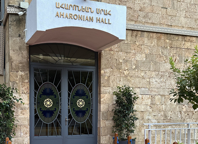 Aharonian Hall Dedicated in Honor of Rev. Hovhannes P. Aharonian  At First Armenian Evangelical Church of Beirut, Lebanon