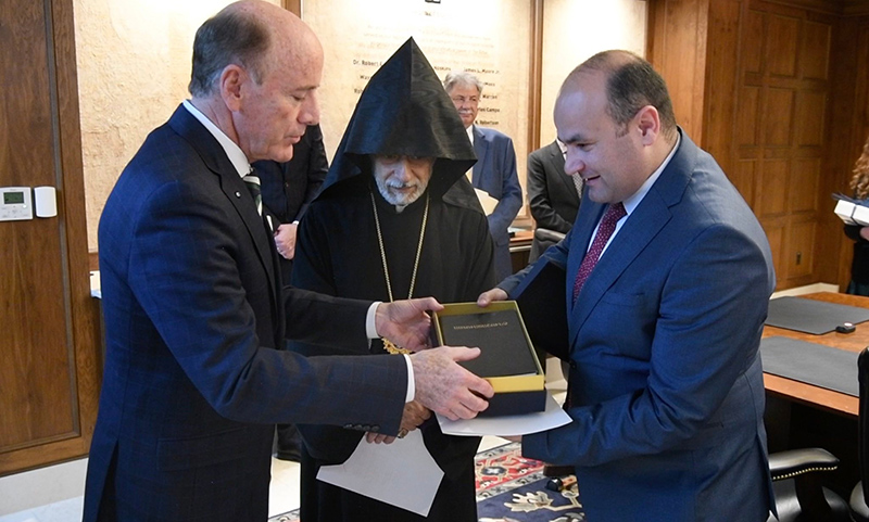 Bible Donated by Armenian Prime Minister Presented to the Museum of the Bible in Washington