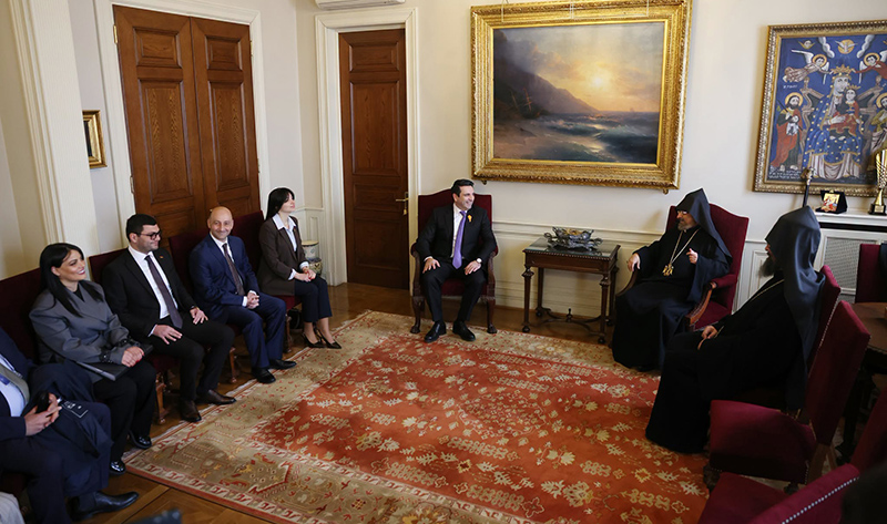 National Assembly Speaker Alen Simonyan Visits Armenian Patriarchate of Constantinople, Meets with Community and Media Representatives