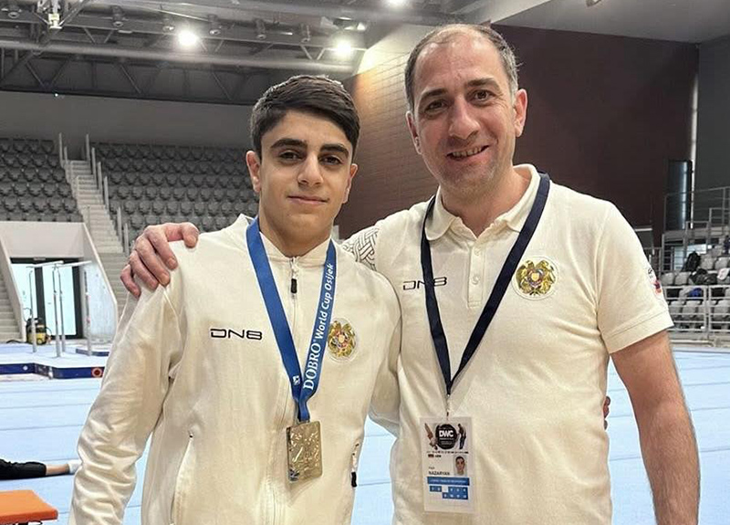 Armenian Gymnasts Win Gold and Bronze at the Artistic Gymnastics World Cup in Osijek