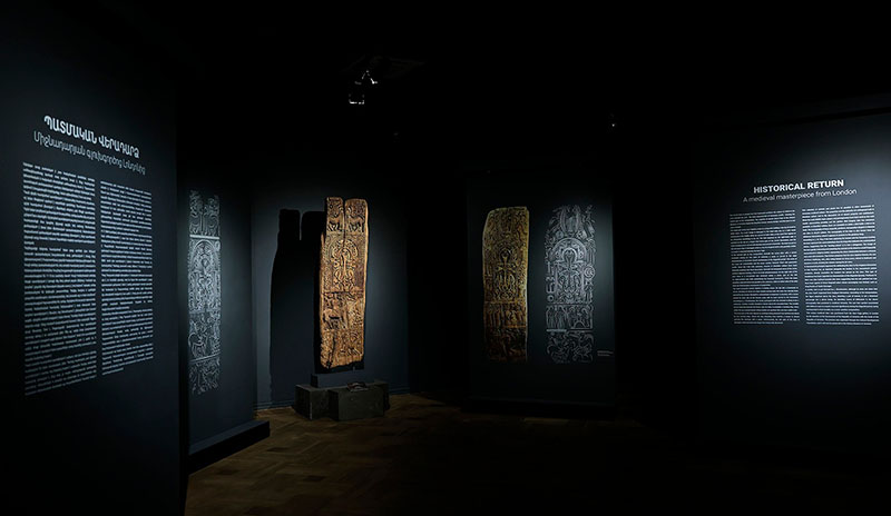 Historic Return: Exhibition Opens for Medieval Masterpiece — Wooden Door Panel of an Armenian Church