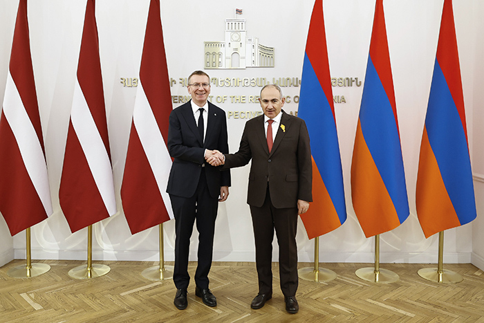 Pashinyan and Rinkēvičs Discuss Further Development of Armenia–Latvia Relations